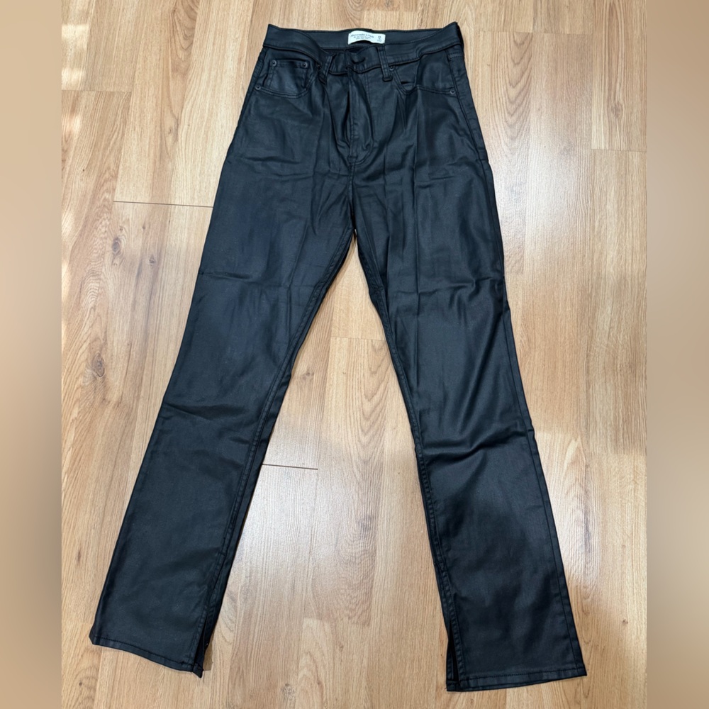 Abercrombie black coated jeans 28S